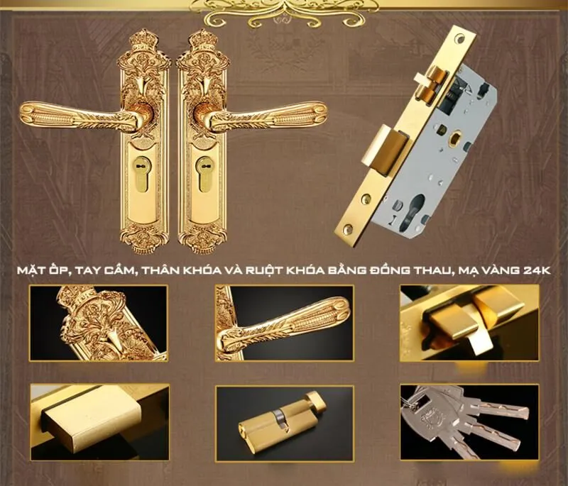 Chi tiết khóa cửa thông phòng DA149