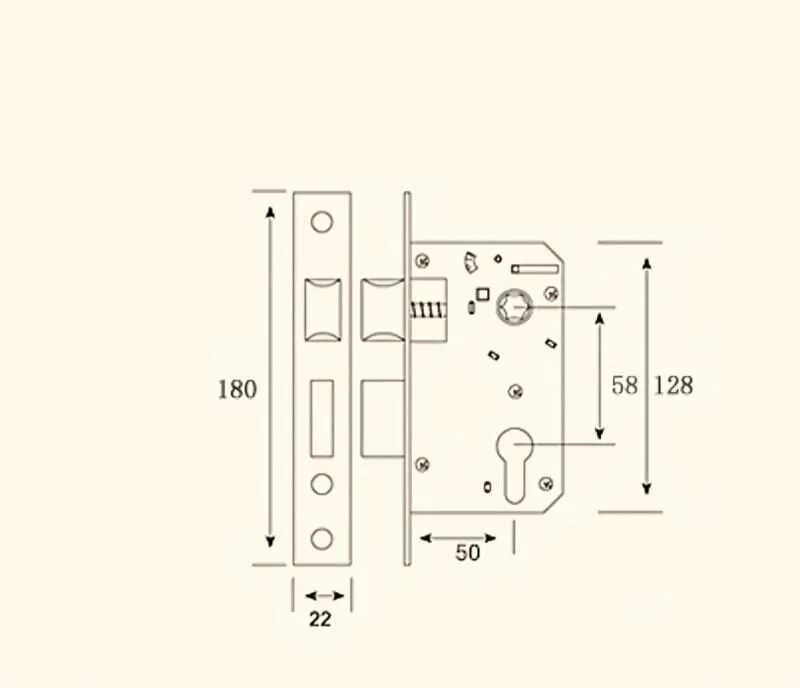 Chi tiết thông số khóa cửa gỗ G12
