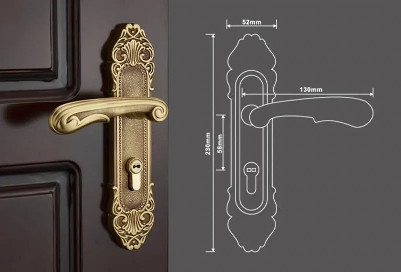 Kích thước khóa cửa DA147
