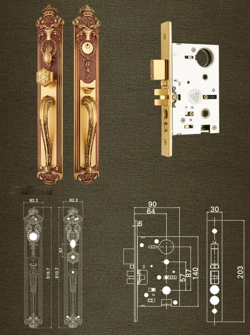 Kích thước khóa AS159