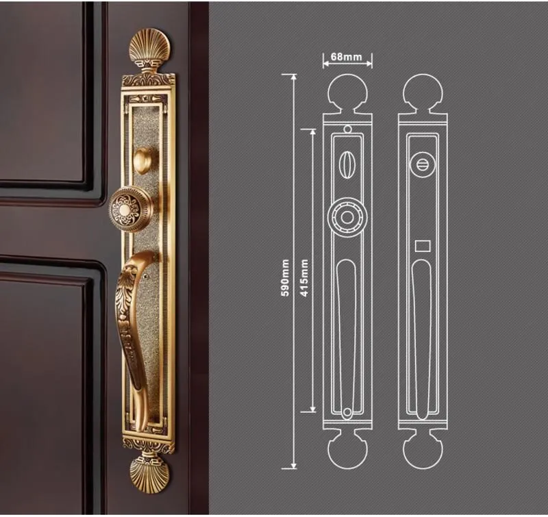 Kích thước khóa cửa AS152