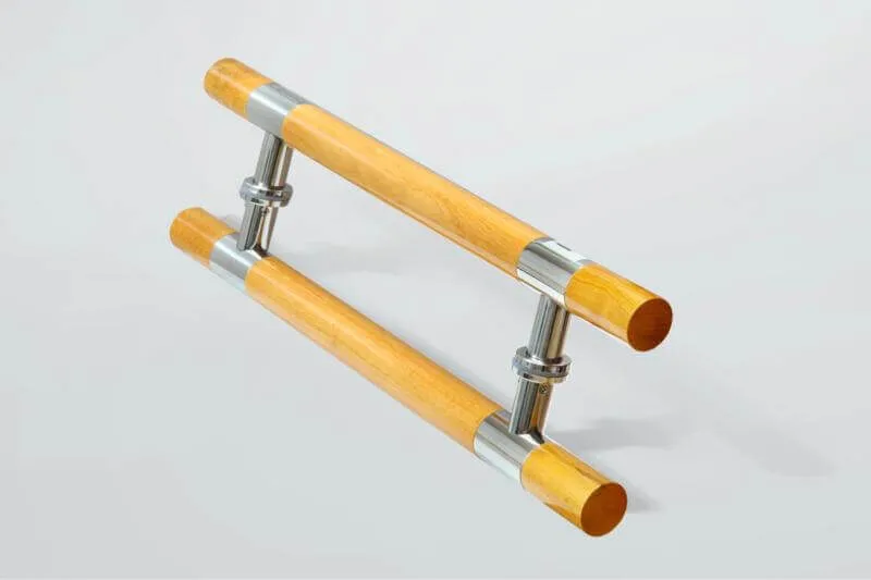 Mẫu tay nắm cửa kính bằng gỗ